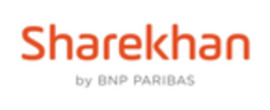 Sharekhan brand logo for reviews of financial products and services